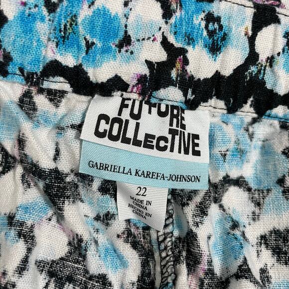 Future Collective Women's Plus Size Blue & Black Cargo Wrap Mini Skirt - Size 22 - Picture 5 of 8